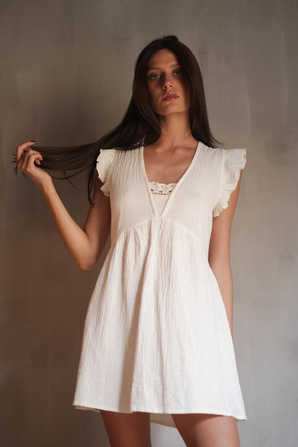 Mila Raw Mini Dress